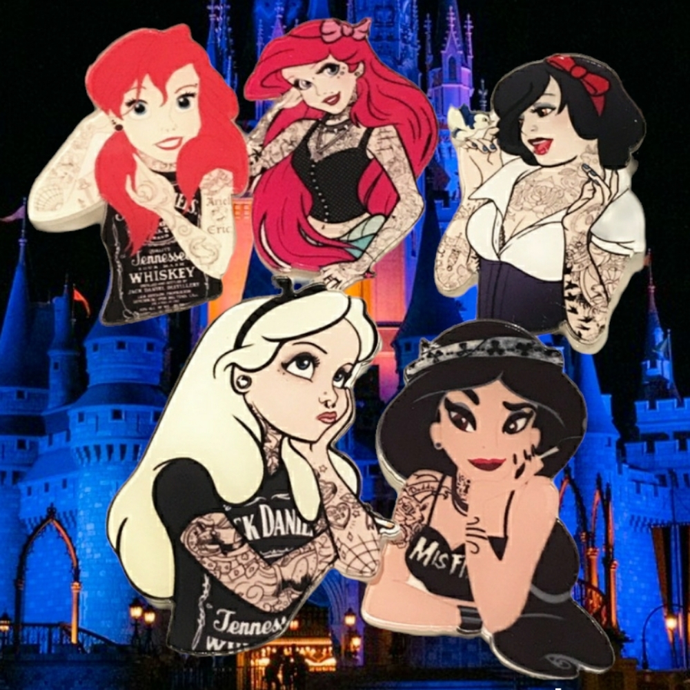 Not so Disney Princess Ever After Brooches